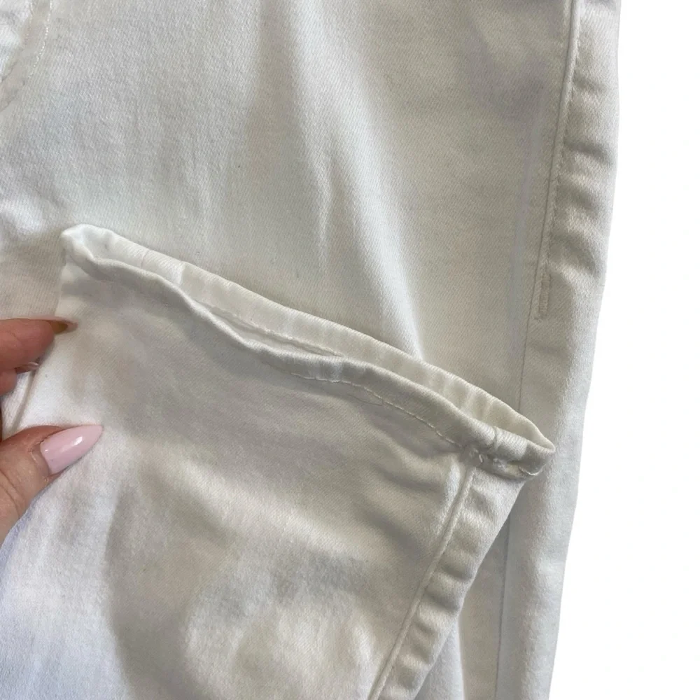 True Religion Cora White Mid Rise Straight - Size 27 - Picture 9 of 15